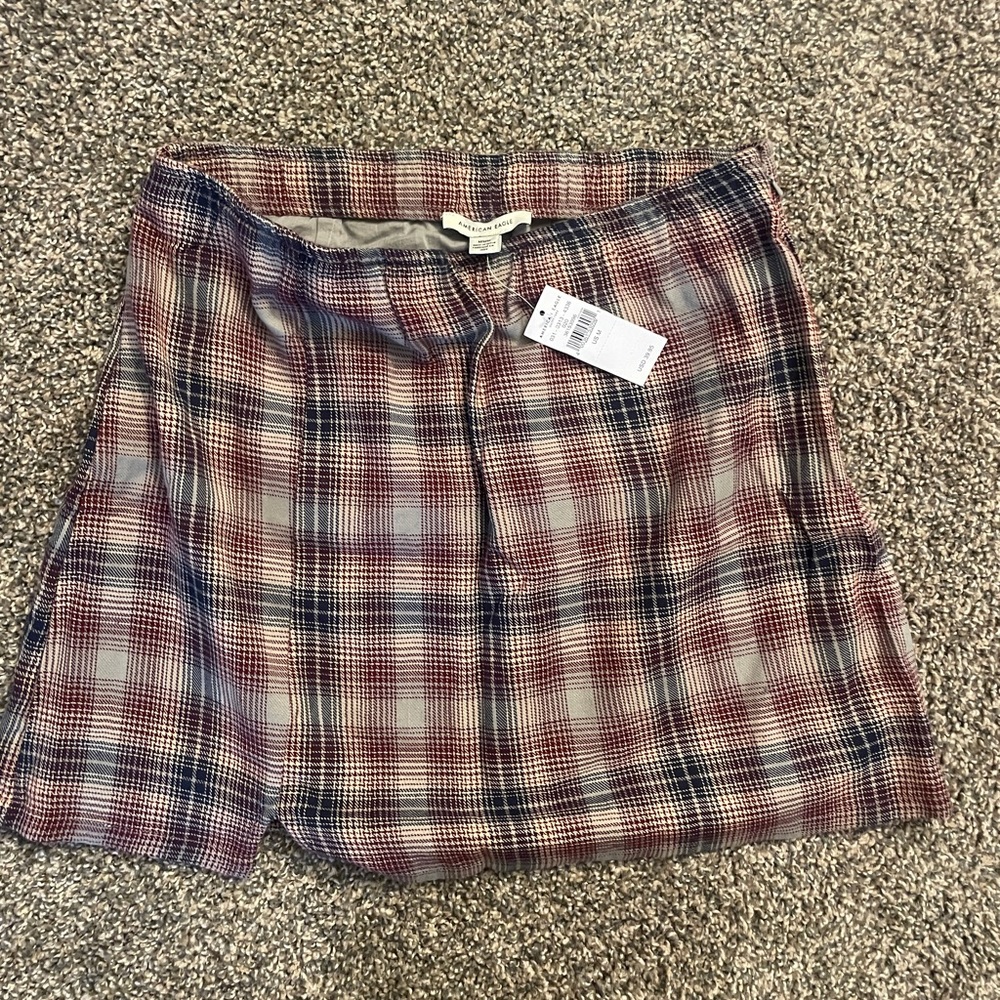 American Eagle Plaid Miniskirt